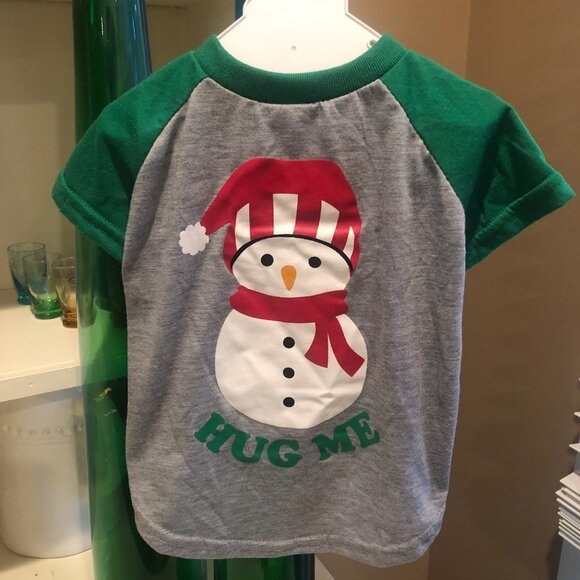 Luv-A-Pet Hug Me Snowman Tee Pet Dog Apparel Size Medium - Picture 1 of 7